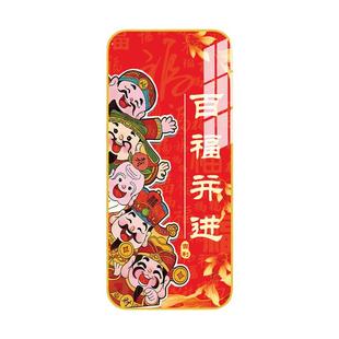 五福临门门贴入户门牌美化贴正对门挂画玄关画装饰画挂牌自粘贴纸