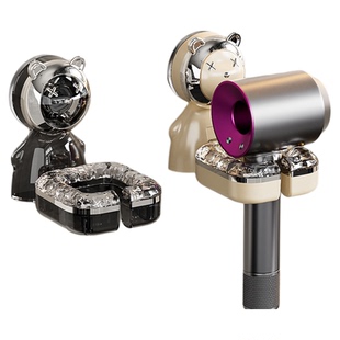 吹风机支架免打孔收纳置物架壁挂风筒放置架懒人卫生间电吹风挂架