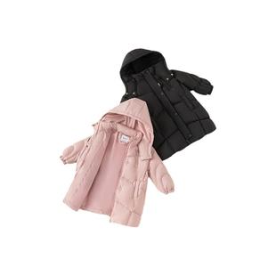 INSbobo女童羽绒服儿童羽绒服90白鸭绒长款冬装男童羽绒服童装潮