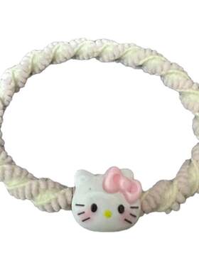 猫咪头绳情侣手链少女心小皮筋送给男朋友皮套kt发绳网红可爱发圈