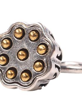 手工diy饰品挂件藏银莲蓬吊坠