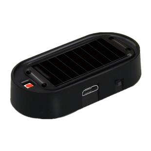 汽车太阳能警示爆闪灯免接线改装通用仿真感应led呼吸模拟防盗灯