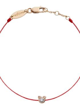 【自营】redlineredline 巴黎红绳黄金小熊钻石-黄金色全绳847