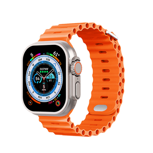 适用苹果applewatch11 ultra3/2新款S10海洋表带iwatch9手表8硅胶9运动8高级男夏季SE3女S11高山腕带49mm智能