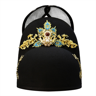 明制汉服男士帽子新郎官结婚古风翼善冠高端原创手工新款摄影饰品