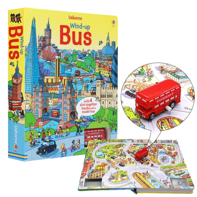 usborne巴士轨道书英文原版绘本