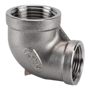 304不锈钢异径内丝90度弯头1/2分3分4分6分1寸变径转接头水管配件