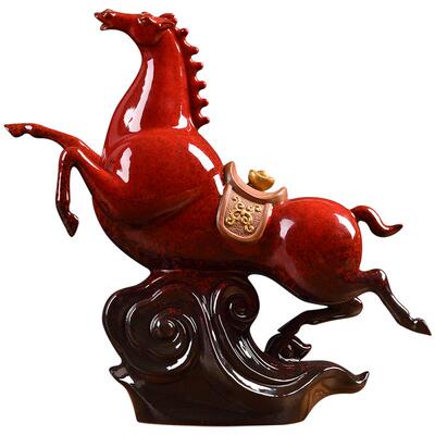 红色马到成功办公室招财饰品