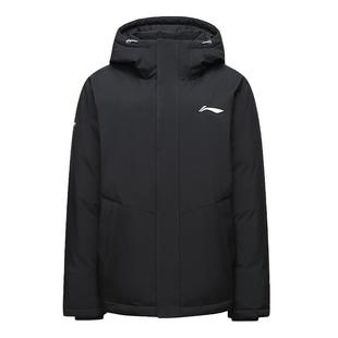 李宁羽绒服连帽立领短款冲锋衣版型不臃肿鸭绒显瘦2025年新款正品