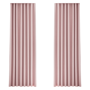 绍兴柯桥窗帘源头厂家客厅繁花粉色女孩房间雪尼尔卧室儿童房遮光