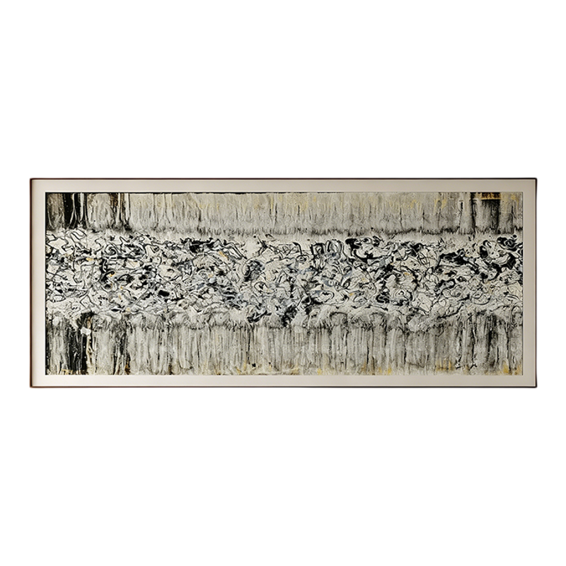 现代轻奢高端肌理客厅沙发背景墙装饰画床头挂画酒店过道壁画定制