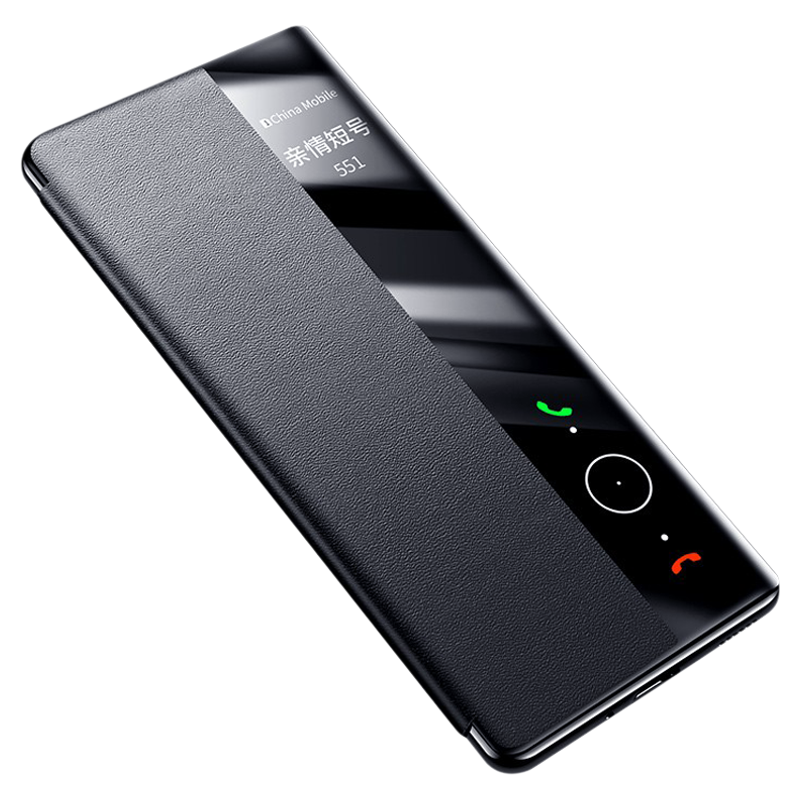 适用Mate40真皮磁吸翻盖式手机壳
