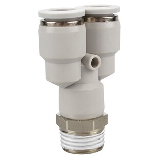 斯诺登气动快速接头外螺纹Y型三通PX/4/6/8mm/10/12/14/1-02-03