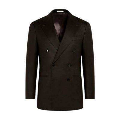 SUITSUPPLY深棕色羊毛西装上衣