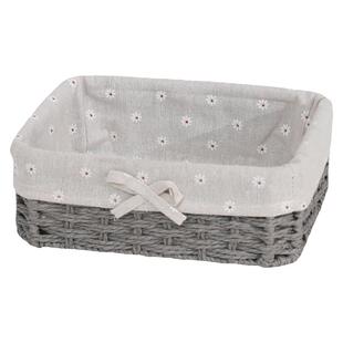 定制手工编织收纳筐化妆台储物框布艺篮客厅桌面收纳盒茶几零食筐