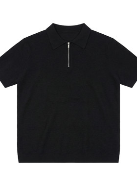Hualun夏季半拉链翻领POLO衫