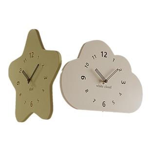 普赛克奶油风双面转角挂钟2026年新款家用客厅装饰拐角创意时钟表