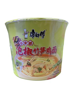 康师傅泡椒竹笋鸡方便面