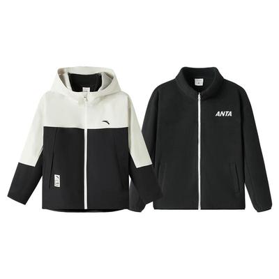 安踏儿童冬季防风防水冲锋衣