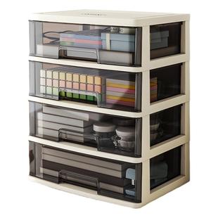 学生书桌收纳盒整理箱抽屉式办公桌上文件收纳柜放a4纸多层小柜子