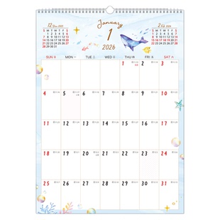 新款SEASON台湾四季2026年4KB3月挂历年历台历日历月历桌历记事计划内地节假日安排附黑色铁制挂勾可直接壁挂