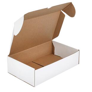 防水过膜包装长方形型白色特硬飞机瓦楞盒眼镜邮政物流打包装纸盒