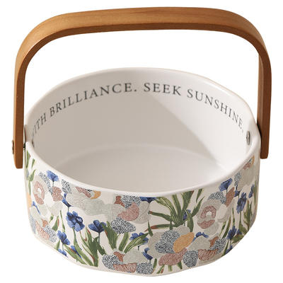 鸢尾花水果盘客厅茶几家用零食盘