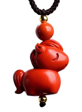 朱砂生肖小马钥匙扣吊坠男女挂件