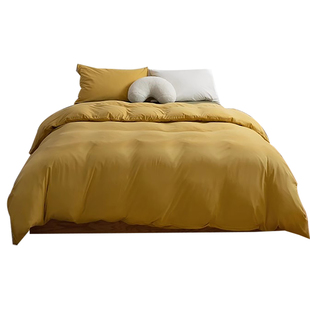 全棉天竺棉被套三件套 柔软亲肤纯色A类双人200x230被罩220x240cm