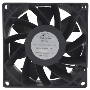 SNOWFAN9CM9238低功率大风量220V交流EC散热风扇风机YE9238H220B