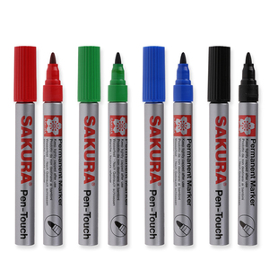 日本SAKURA樱花单头油性记号笔XPK圆头记号笔粗头物流包装笔马克笔箱头笔工业用防水不易褪色题名签到签字笔