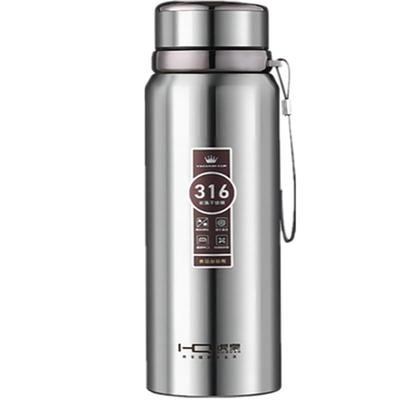 真空大容量保温杯316不锈钢送刷