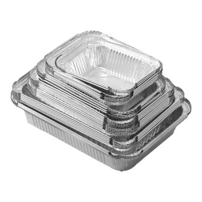 长方形锡纸盘空气炸锅烧烤专用加厚食品级外卖商用烘焙铝箔打包盒