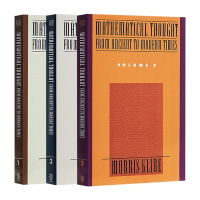 华研原版 古今数学思想套装1-3 英文原版 Mathematical Thought from Ancient to Modern Times 1-3 Morris Kline 英文版 进口书籍