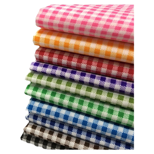 彩虹格子布料 网红ins风格子布拍照道具背景布DIY桌布窗帘装饰布