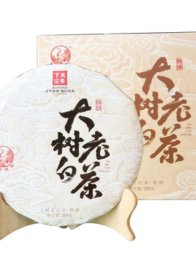 下关沱茶23年大树老白茶铁饼盒装