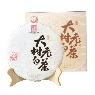 云南大叶种茶叶 下关沱茶松鹤标2023年大树老白茶盒装300g铁饼茶
