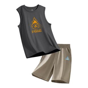 匹克童装男童运动套装2026新款夏季儿童速干衣大童篮球训练服夏装