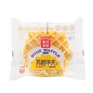 憨豆爸爸盐津铺子华夫蛋糕饼苏格华夫代餐软面包早餐蛋糕网红零食