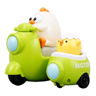 儿童卡通按压小车婴儿宝宝三轮汽车新款回力车动物惯性新年玩具