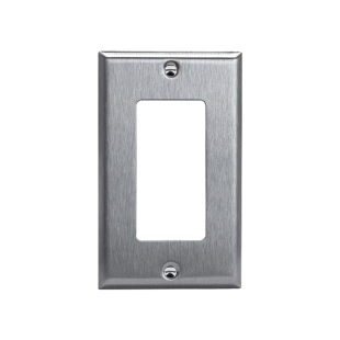 灵天不锈钢面板一位两位三插座开关面板美标美式美规工业风面板