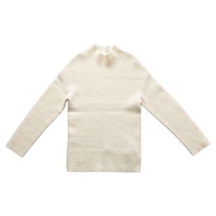 女童毛衣2025秋冬装中领洋气百搭纯色弹力针织打底衫保暖棉羊毛衫