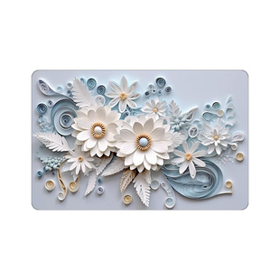 立体花卉硅藻泥地垫浴室防滑垫家用卫生间进门入户速干软吸水脚垫