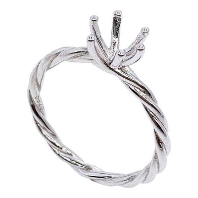 固定圈蔓藤戒子空托死口克拉加工