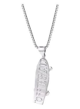 潮牌街头滑板hiphop说唱吊坠项链