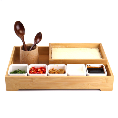 创意竹木制豆腐盒异形个性餐具