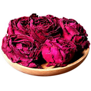 云南墨红玫瑰冻干玫瑰花茶大朵花瓣新鲜泡水非野生特级墨黑玫瑰