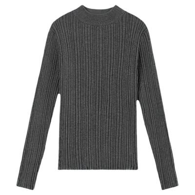 棉叔叔男女儿童毛衣莫代尔羊毛混纺秋冬2024新款加厚半高领打底衫