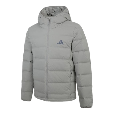 adidas阿迪达斯连帽羽绒服秋冬装男女基础防风保暖外套 KH3992