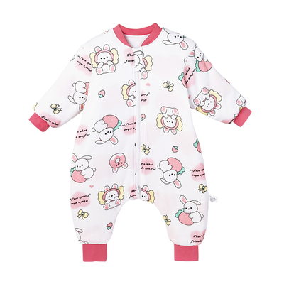 宝宝纯棉加厚睡袋秋冬季保暖夹棉